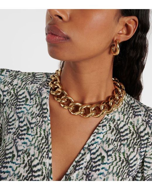 Isabel Marant Metallic Links Chain Choker