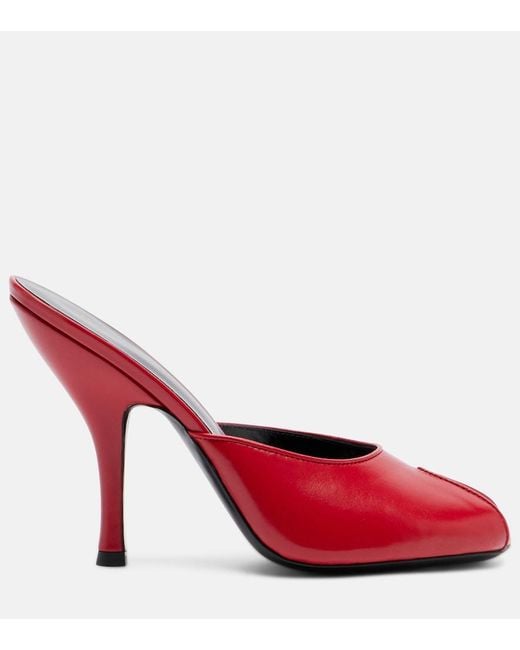 Jude Red Date Leather Mules