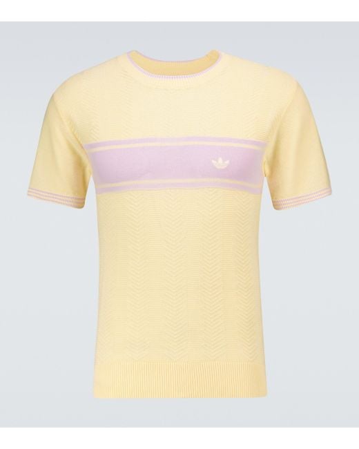 X Wales Bonner - T-shirt in cotone di Adidas in Multicolor da Uomo