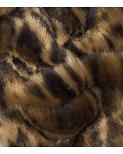 Etro Metallic Leopard-Print Scarf