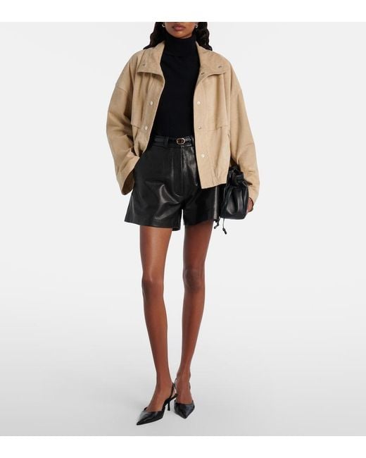 Nour Hammour Natural Park Suede Jacket