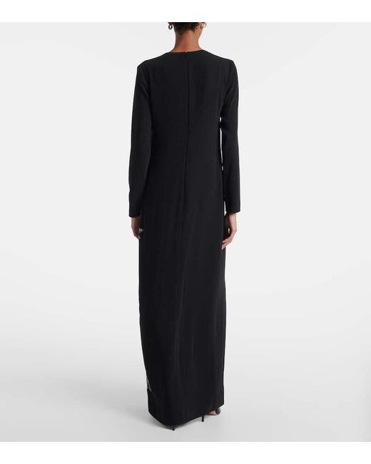 Costarellos Black Robe Vita Aus Crepe