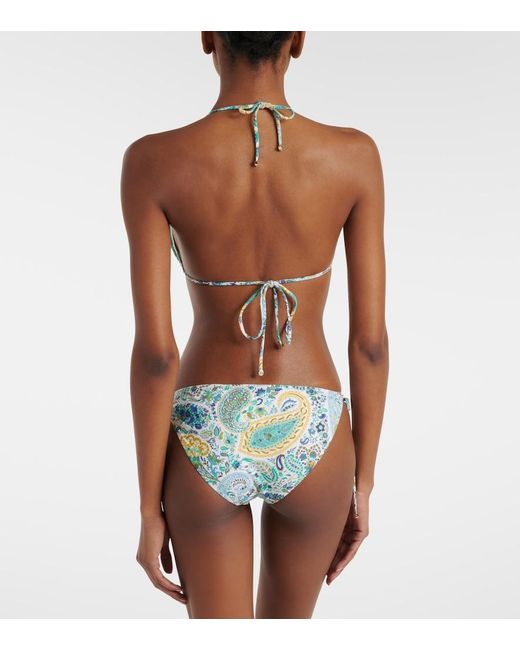 Etro Green Paisley Bikini