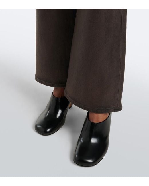 7 For All Mankind Black The Leggy Bootcut Coated Jeans