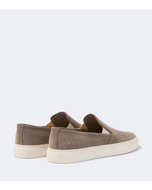 Common Projects Natural Suede Slip-On Shoes for men