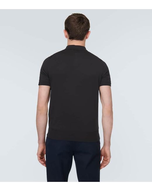Tom Ford Black Cotton Polo Shirt for men