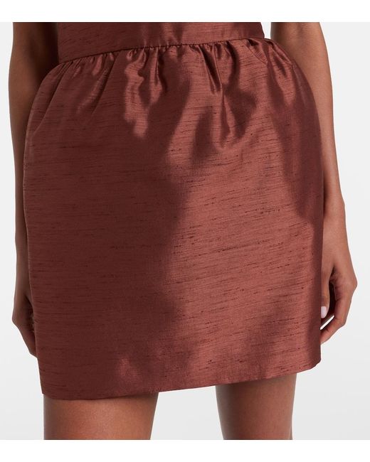 ShuShu/Tong Red Bow-Detail Minidress