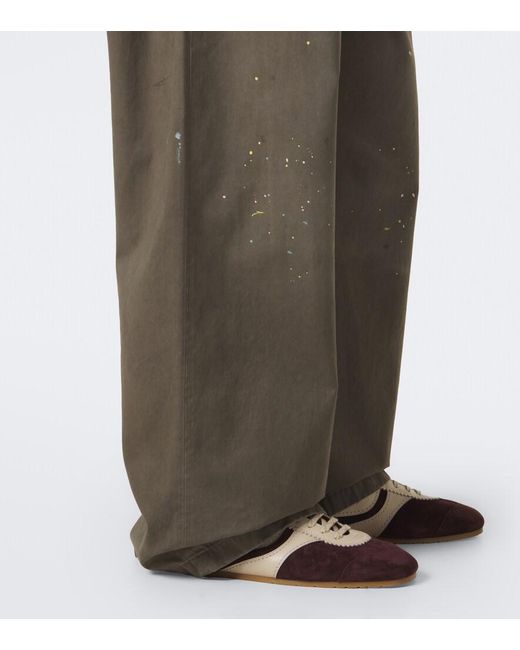 Acne Gray Cotton Twill Wide-Leg Pants for men