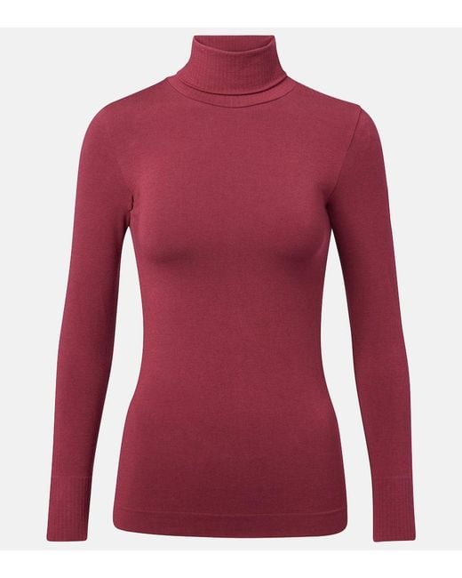 Fusalp Red Alisier Technical Turtleneck Sweater