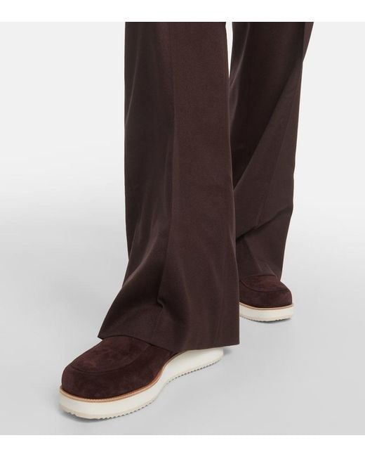 Gabriela Hearst Brown Harry Shearling-Lined Suede Ankle Boots