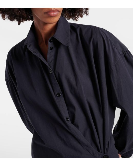 Robe chemise en coton Lemaire en coloris Blue