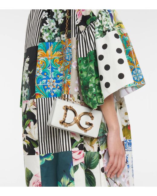 Sac a bandouliere DG Girls Mini en cuir Dolce & Gabbana en coloris Metallic