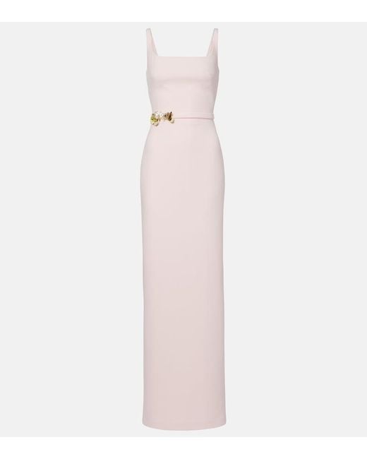Safiyaa Pink Kristena Embellished Gown