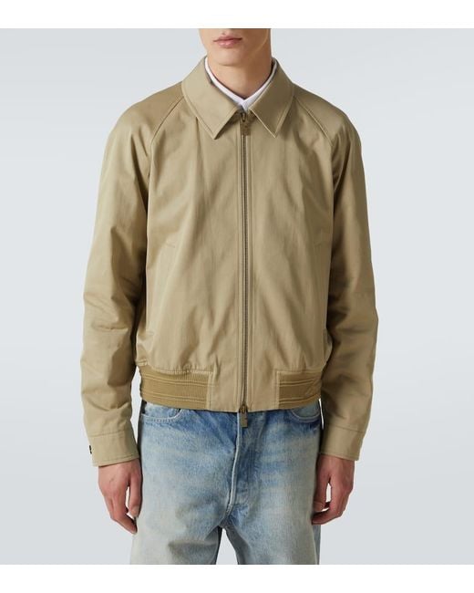 Burberry Natural Cotton Twill Blouson for men