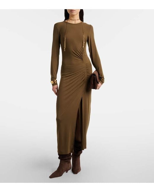 AMINA MUADDI Brown Ankle Boots Jamie 25 Aus Veloursleder