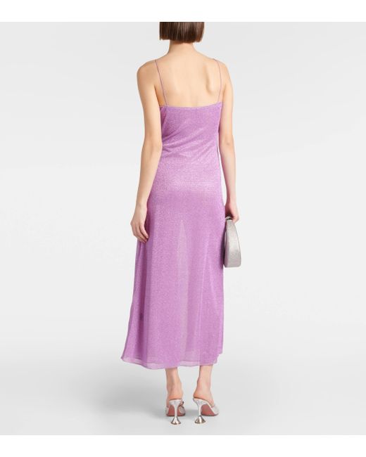 Oseree Purple Lumiere Maxi Dress