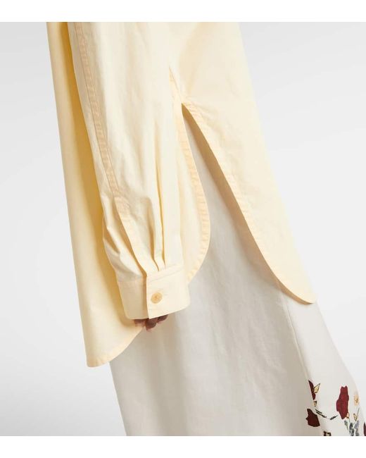 Khaite Natural Goya Cotton Poplin Shirt