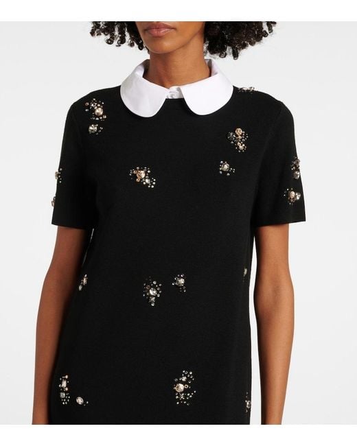Tory Burch Black Wool Dress