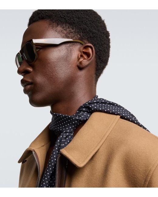 Tom Ford Green Marlon Rectangular Sunglasses for men