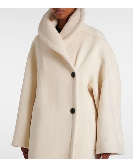 The Row Natural Regino Virgin Wool Coat