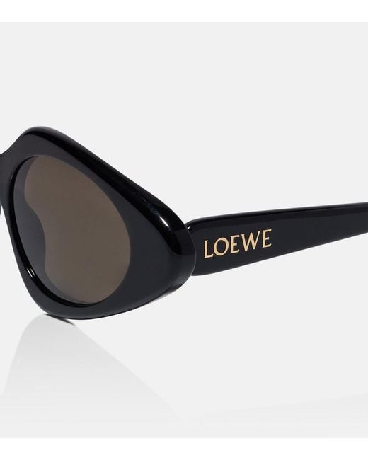 Loewe Brown Slim Oval Sunglasses