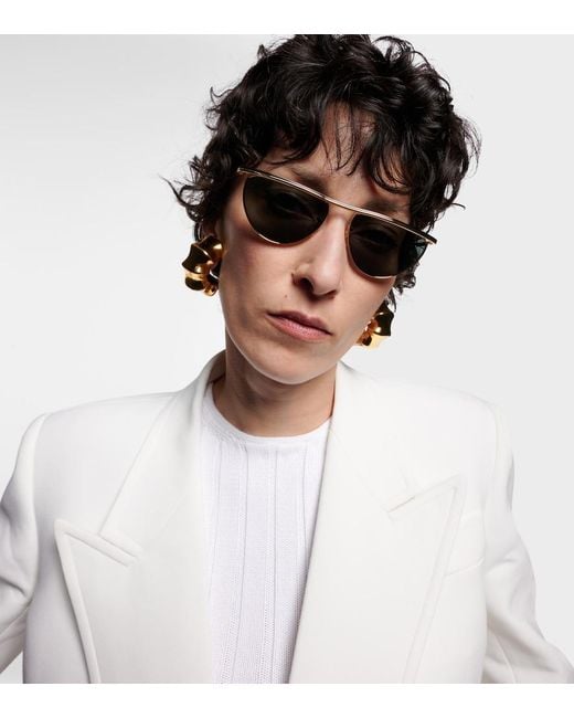Khaite Blue X Oliver Peoples 1984C Flat-Top Sunglasses