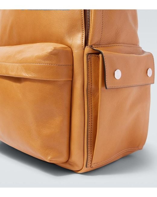 Brunello Cucinelli Natural Leather Backpack for men