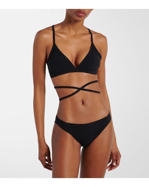 Isabel Marant Black Solange Bikini Top