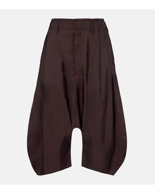 Lemaire Purple Oversized Bermuda Shorts
