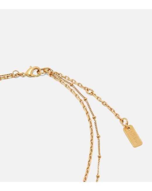 Chloé Metallic Halskette Shell