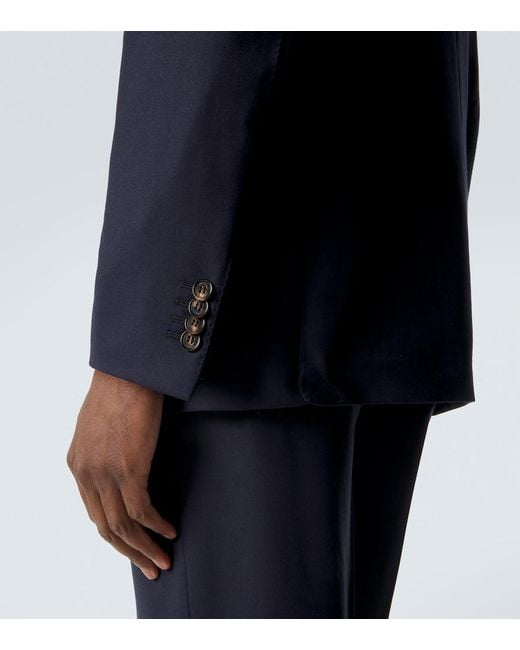 Dunhill Blue Wool Blazer for men