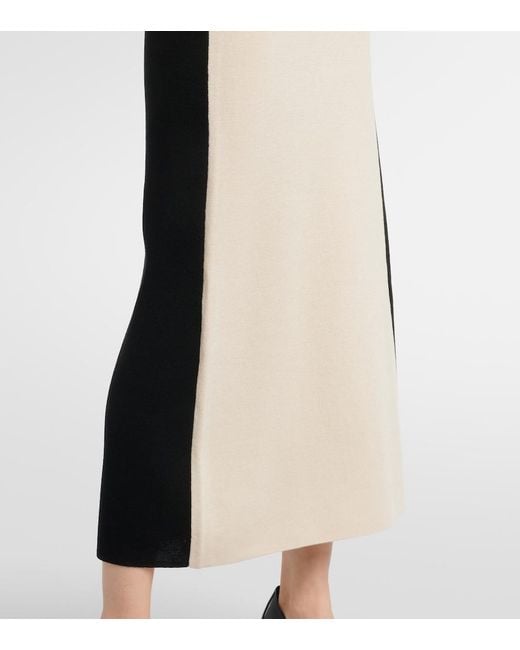 Robe Longue En Laine Et Soie Joseph en coloris Natural