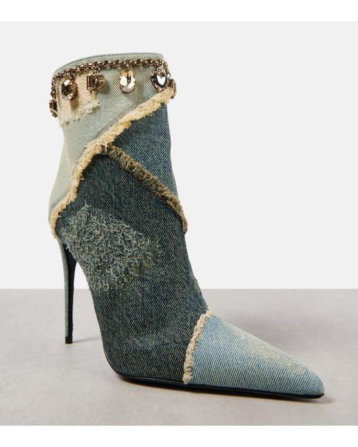 Dolce & Gabbana Green Heeled Boots