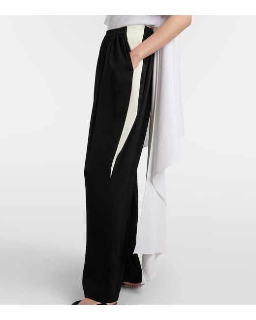 Alaïa Black Cady Straight Pants