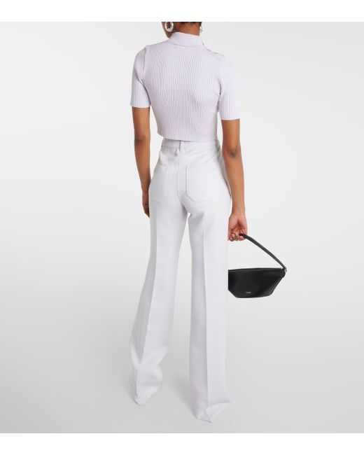 Pantalon droit Uniform Courreges en coloris White