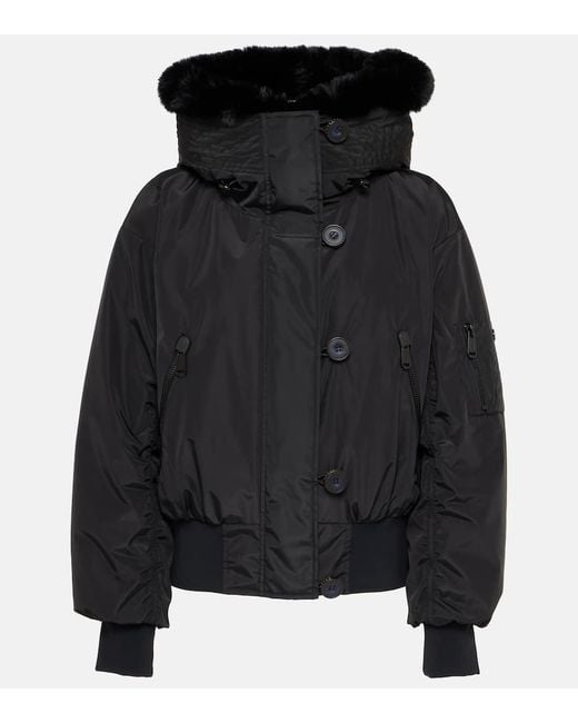 Goldbergh Black Skijacke Jeanne Mit Faux Fur