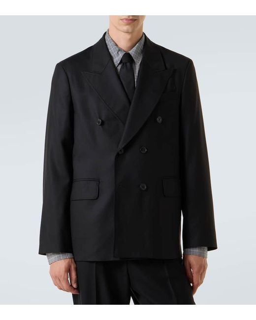 Our Legacy Black Unconstructed Wool Blazer for men
