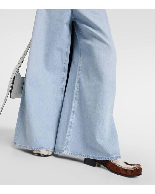 Jeans anchos Nolan de tiro medio Agolde de color Blue