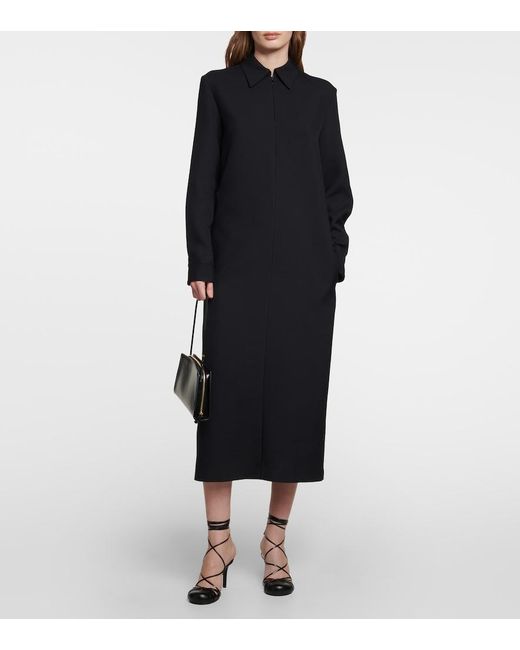 The Row Black Joan Leather Sandals
