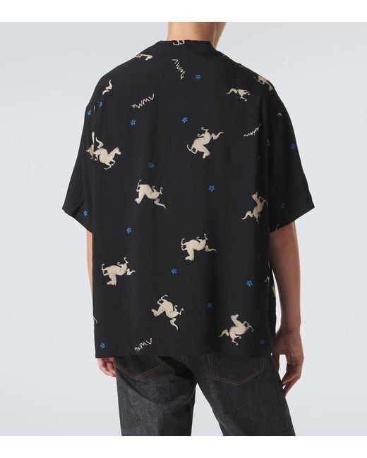 Camisa Crosby Estampada Visvim de hombre de color Black