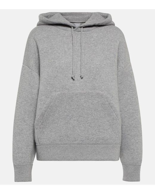 Bottega Veneta Gray Cashmere-Blend Hoodie