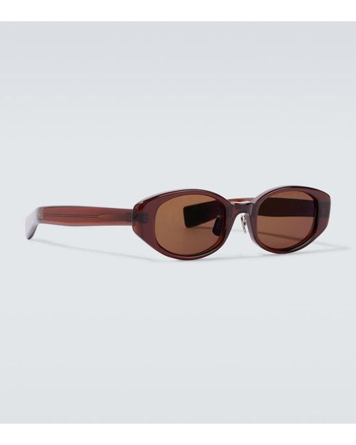 Auralee Brown X Eyevan 002R Oval Sunglasses for men