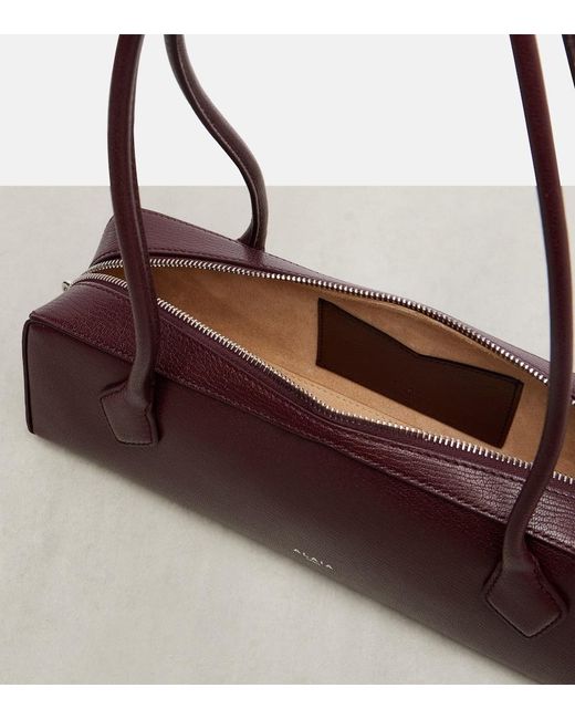 Alaïa Purple Le Teckel Medium Grained Leather Shoulder Bag