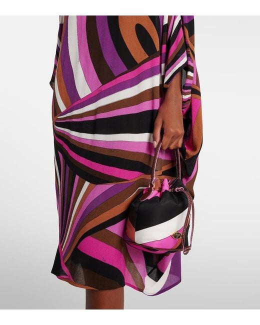Emilio Pucci Purple Iride Garza Kaftan
