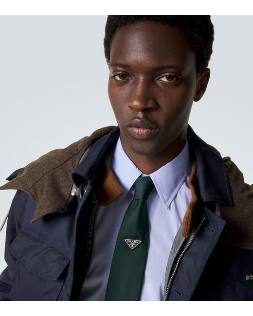 Corbata Prada de hombre de color Green