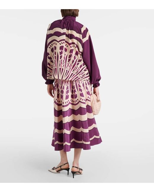 Blusa Cerere de seda estampada LaDoubleJ de color Purple