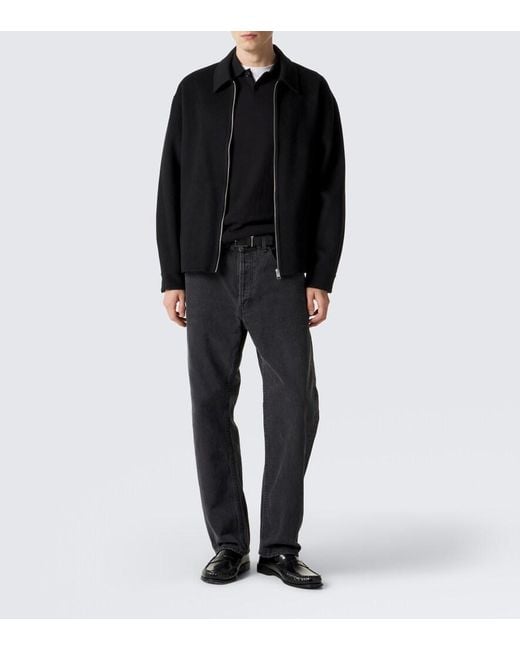 Lisa Yang Black Keir Cotton And Cashmere Polo Shirt for men