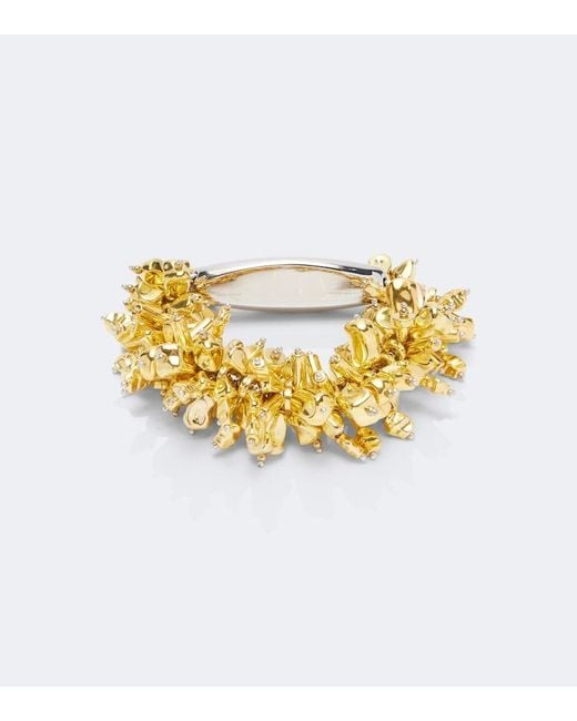 Dries Van Noten Metallic Embroidered Beaded Bracelet