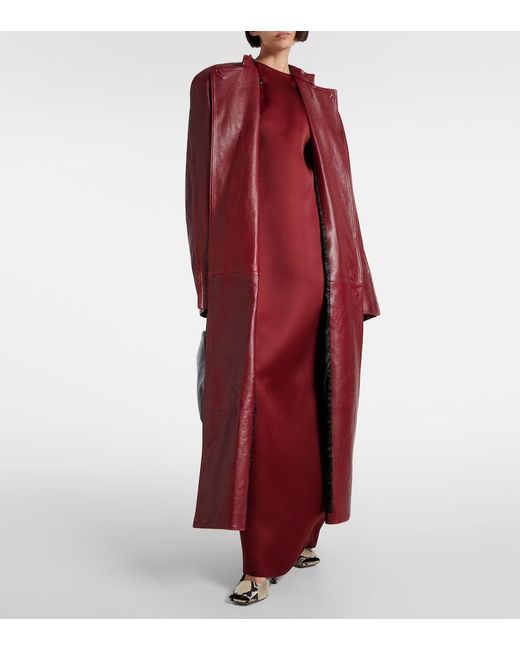 Khaite Red Lohan Silk Maxi Dress