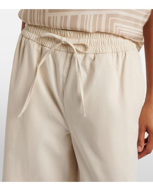 Joseph Natural Thurla Cotton Wide-Leg Pants